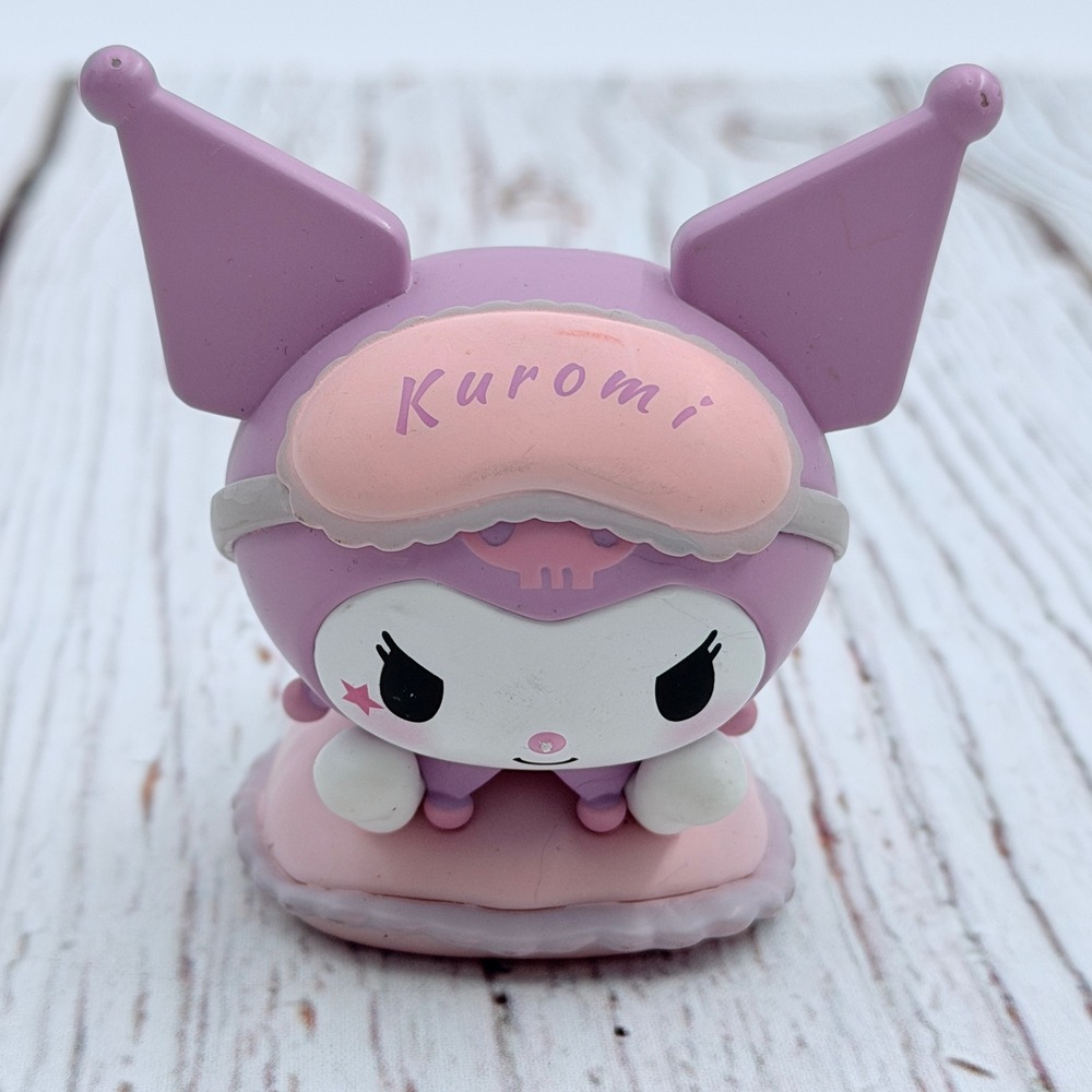 Sanrio Kuromi Sleepover Pajamas Vinyl Figure Purple Pink 2022 Collectible 3"
